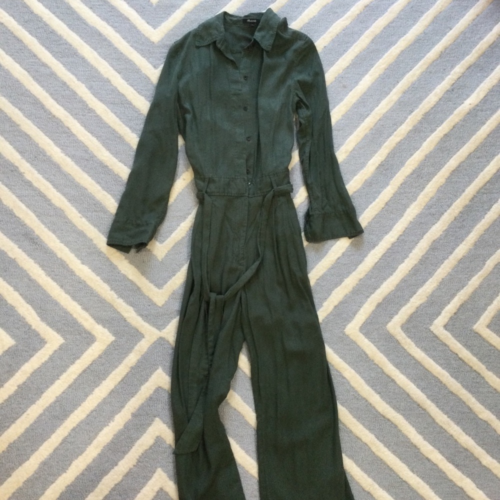 Madewell Green Jumpsuit